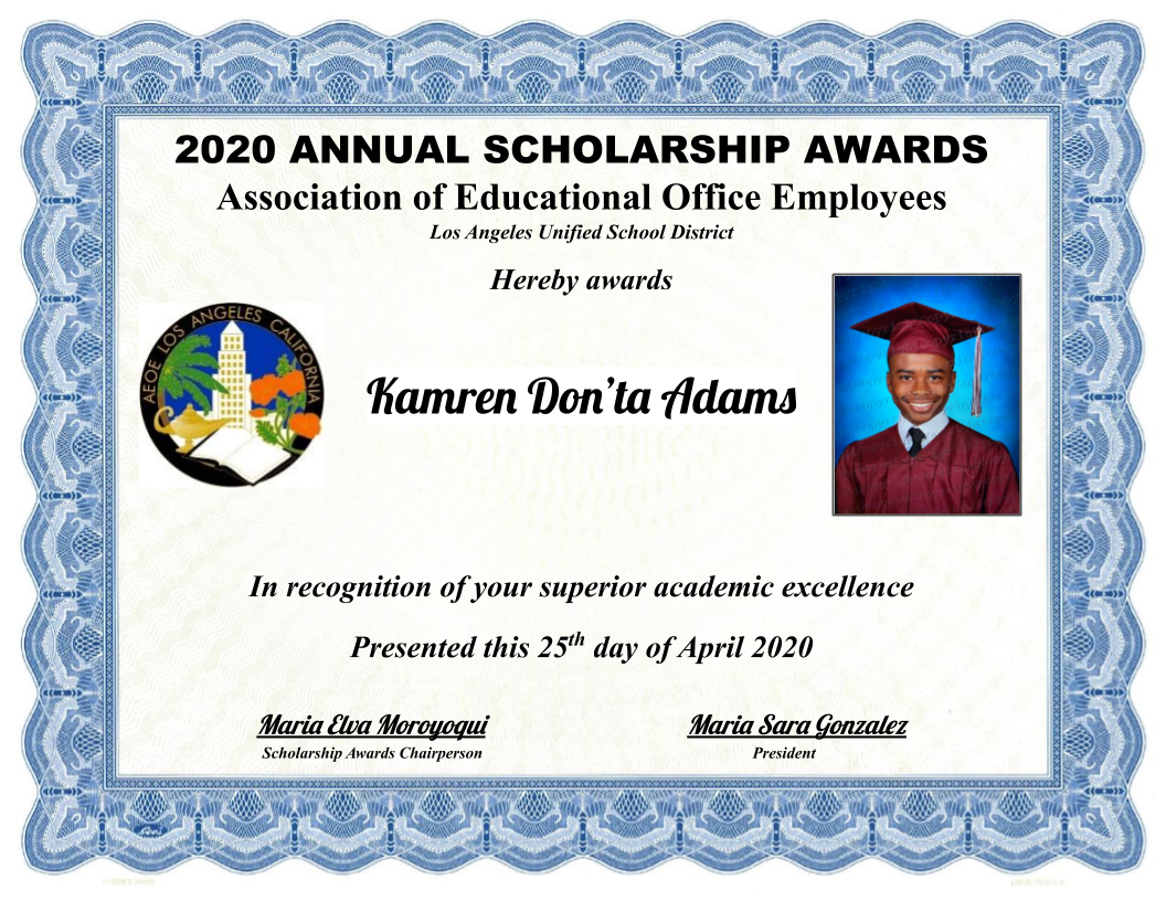 2020 Scholarships